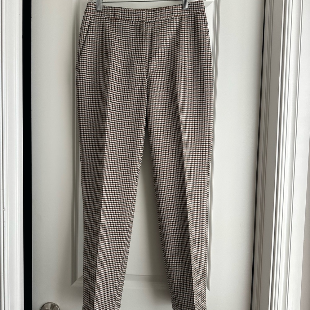 H&M Women's Checkered Trousers - Black and White